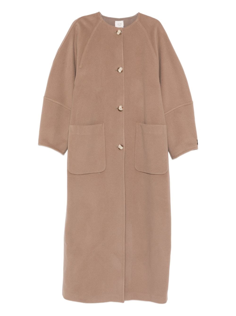 Alysi Wool Coat In Brown