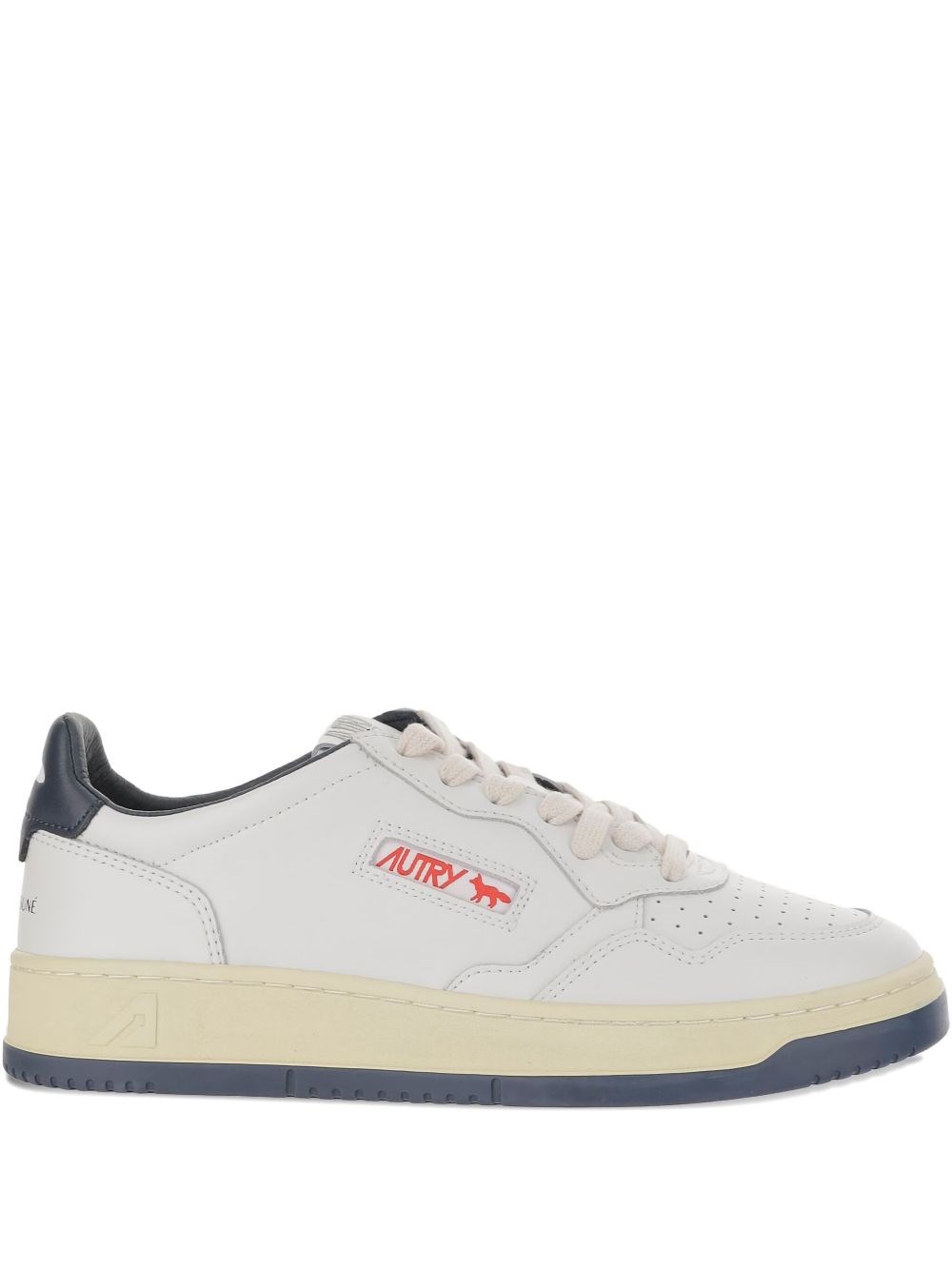 Autry X Maison Kitsune Medialist Low Sneakers In Multi