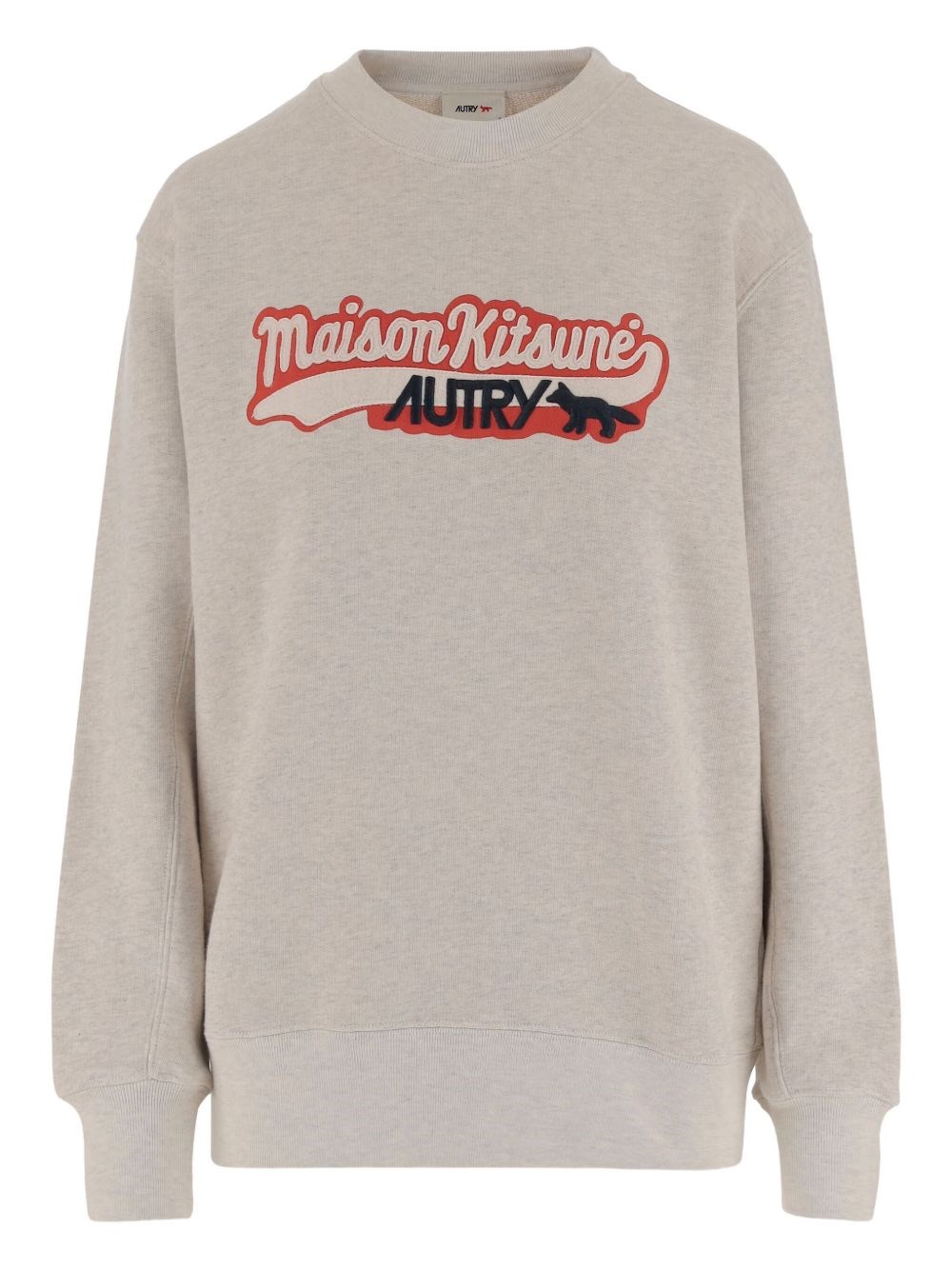 Autry X Maison Kitsune Autry X Maison Kitsuné Autry X Maison Kitsunè Logo Sweatshirt In White