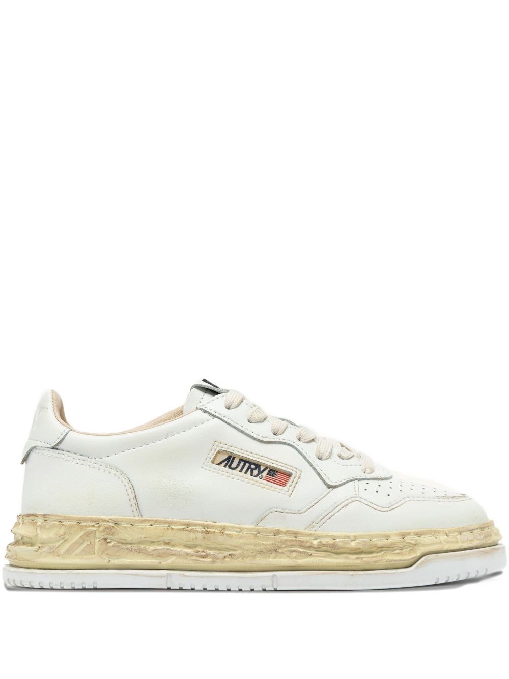 Autry X Maison Mihara Yasuhiro Medialist Low Super Vintage Sneakers In White