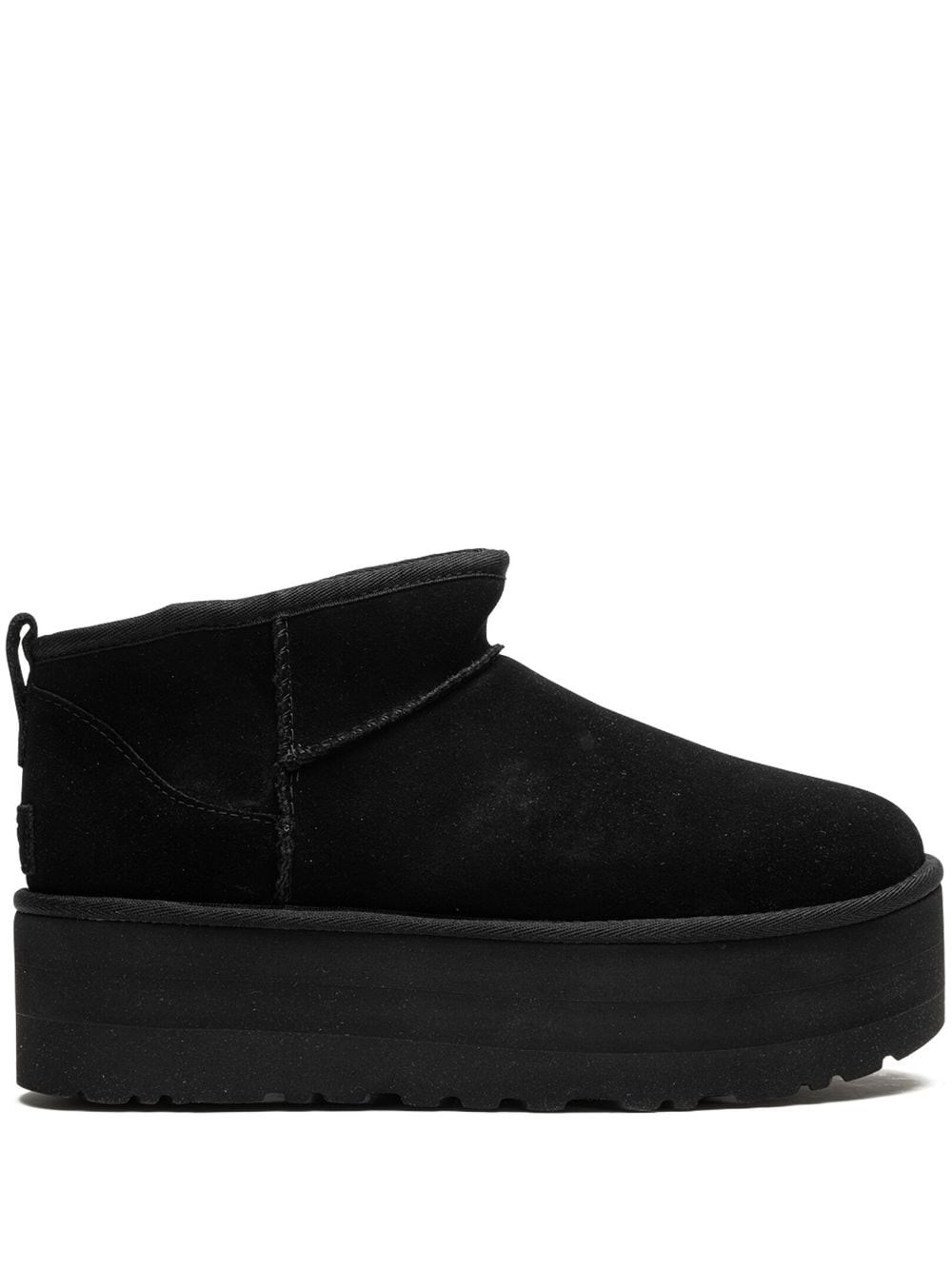 Ugg Australia Classic Ultra Mini Platform Boots In Black