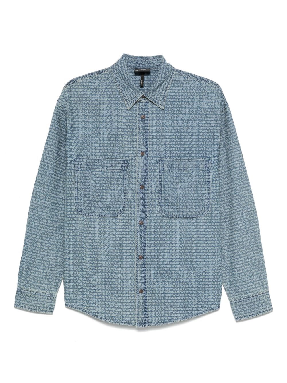 Emporio Armani Denim Cotton Shirt - Emporio Armani - Modalova
