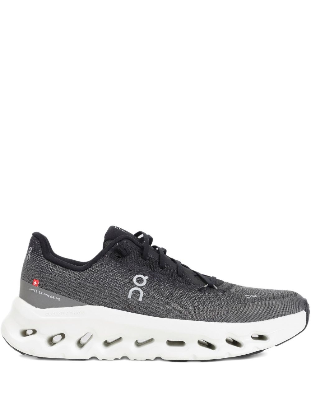 On Dark Grey Sneakers With Breathable Upper In Animal Print
