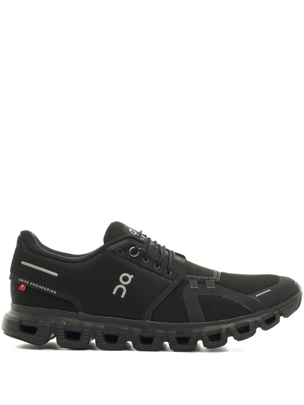 On Cloud 6 Logo Printed Sneakers In Black