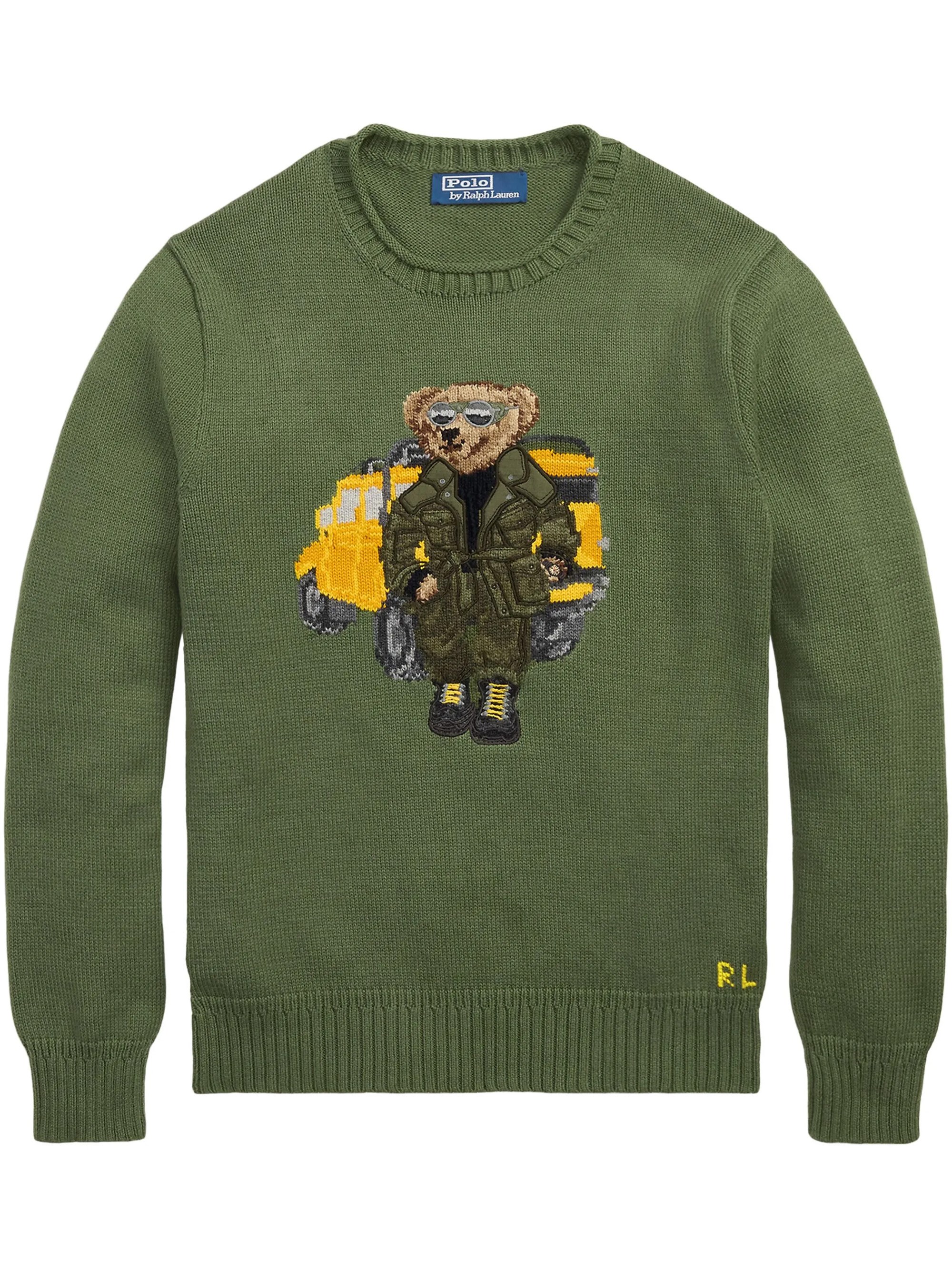 Cotton Sweater With Print - POLO RALPH LAUREN - Modalova