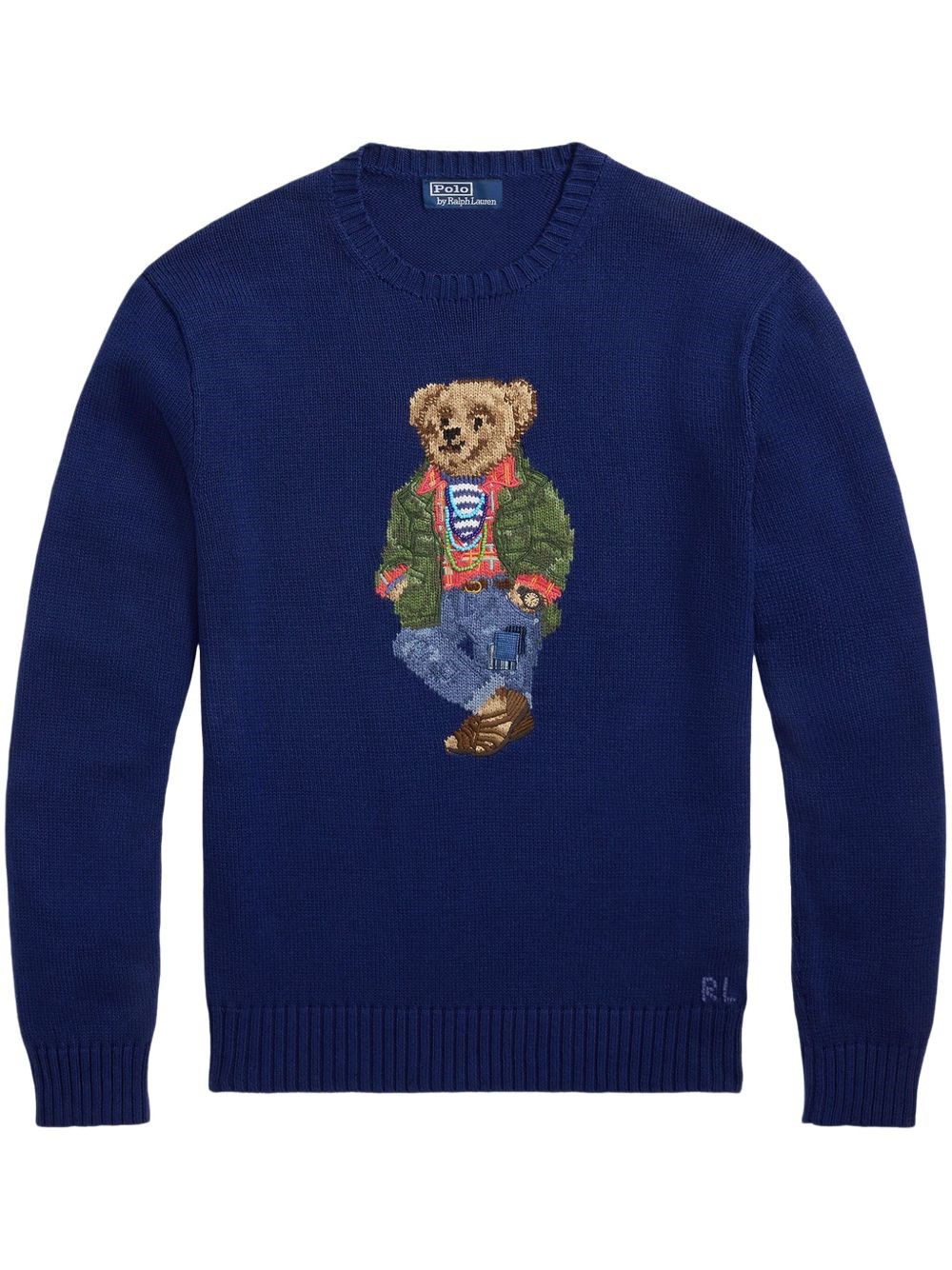 Cotton Sweater With Print - POLO RALPH LAUREN - Modalova