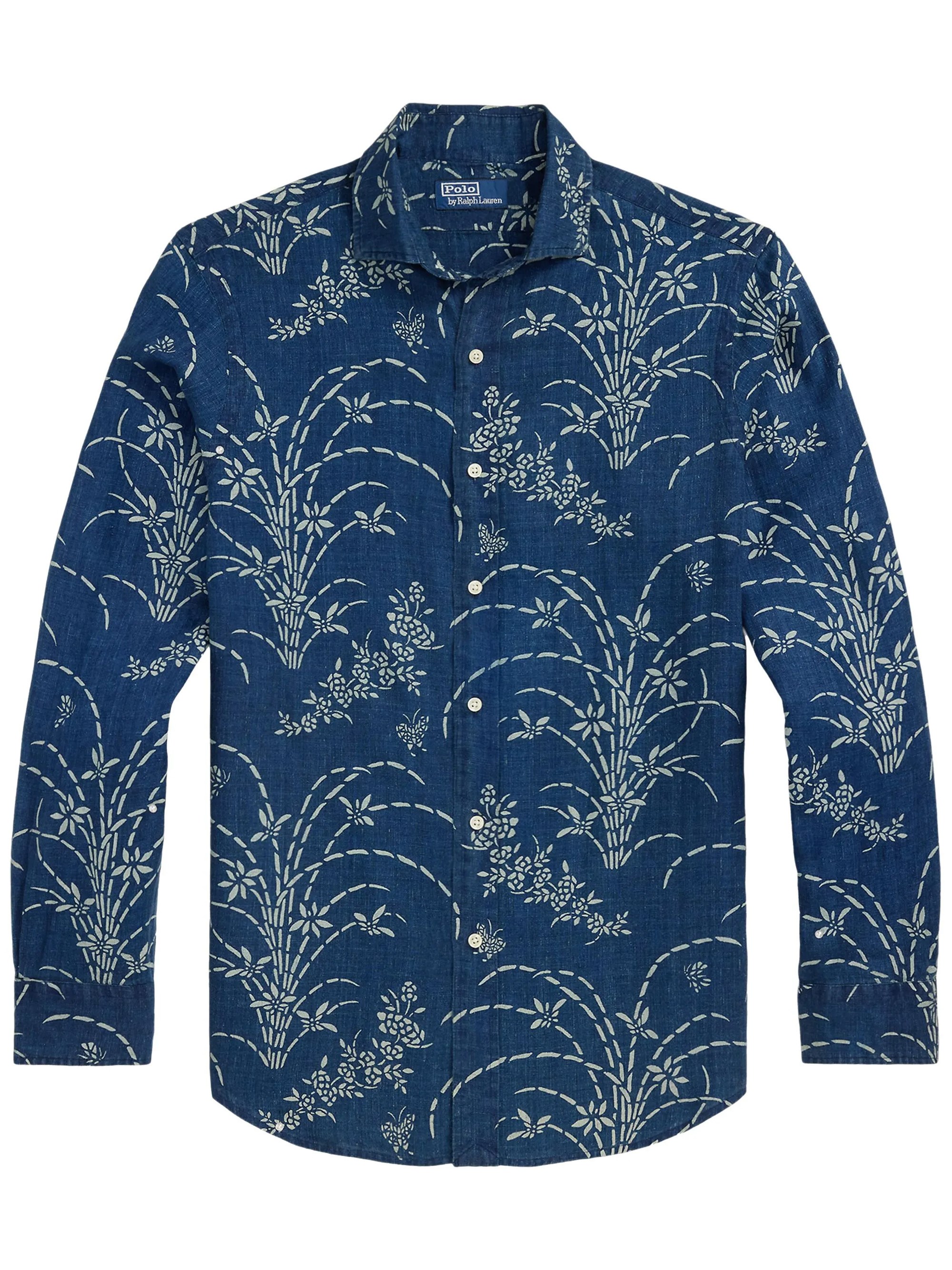 Linen Shirt With Print - POLO RALPH LAUREN - Modalova