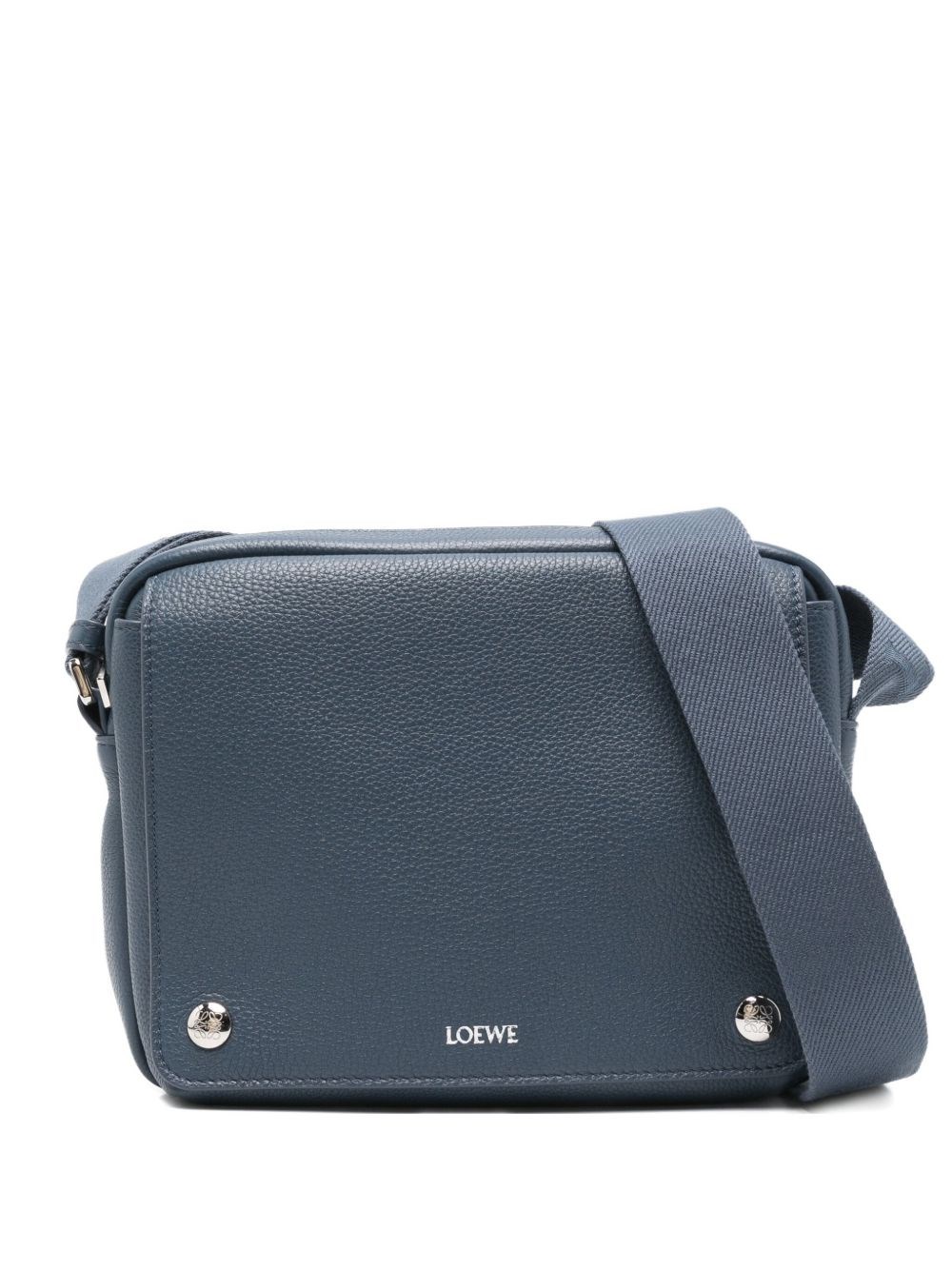 Loewe Pebble Xs Leather Camera Bag In Blue