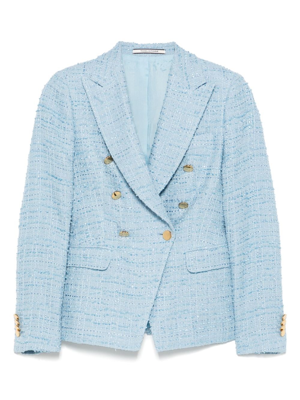 Cotton Single-Breasted Jacket - Tagliatore - Modalova