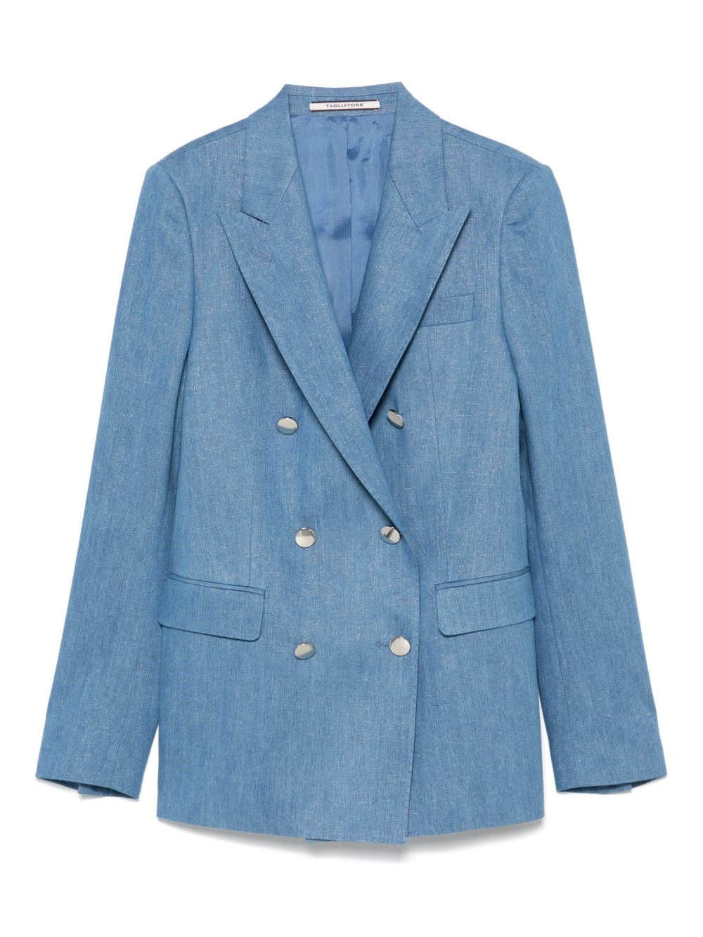 Tagliatore Double-breasted Cotton Jacket With Structured Shoulders