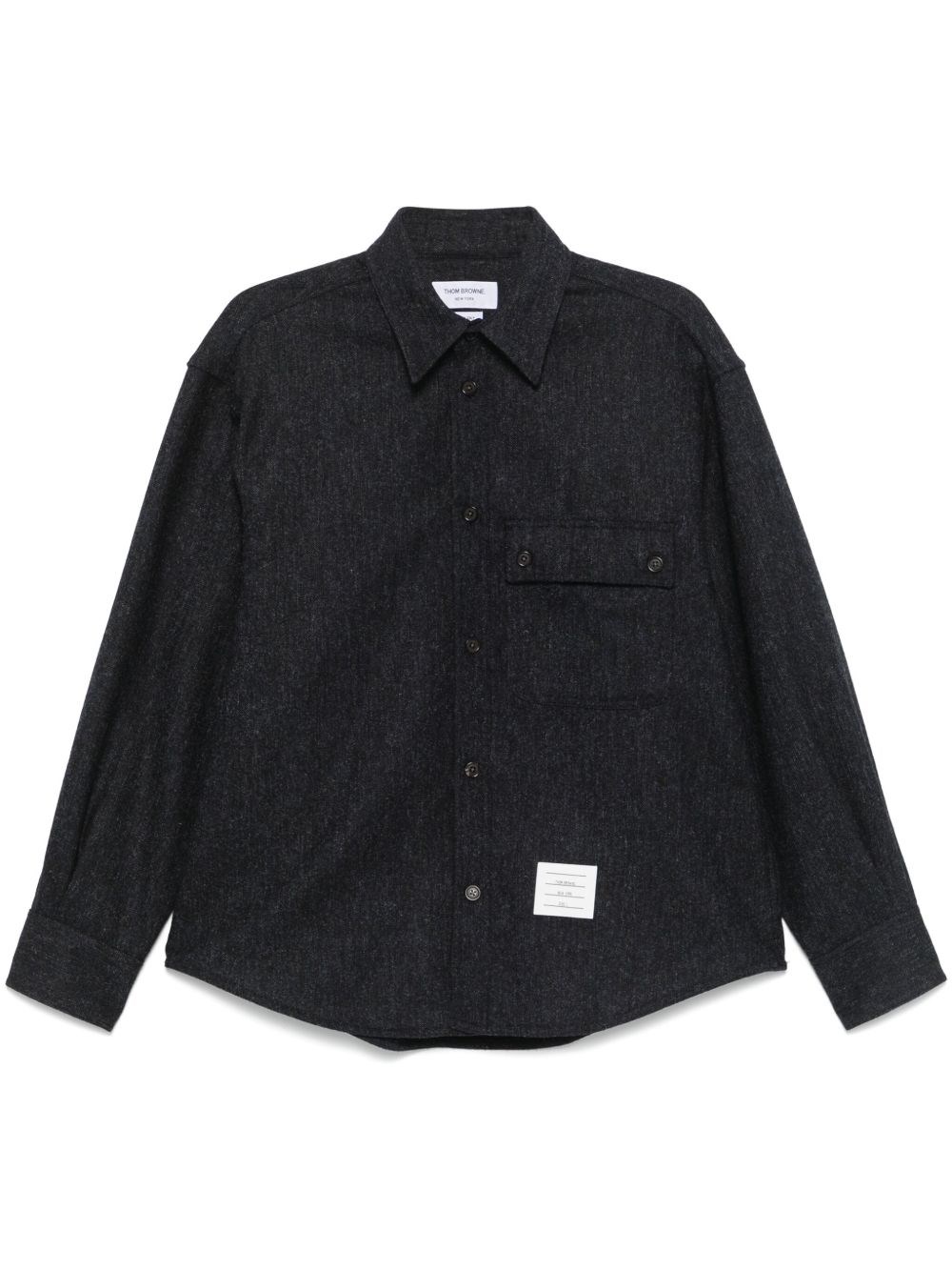 Oversized Shirt In Tweed - Thom Browne - Modalova