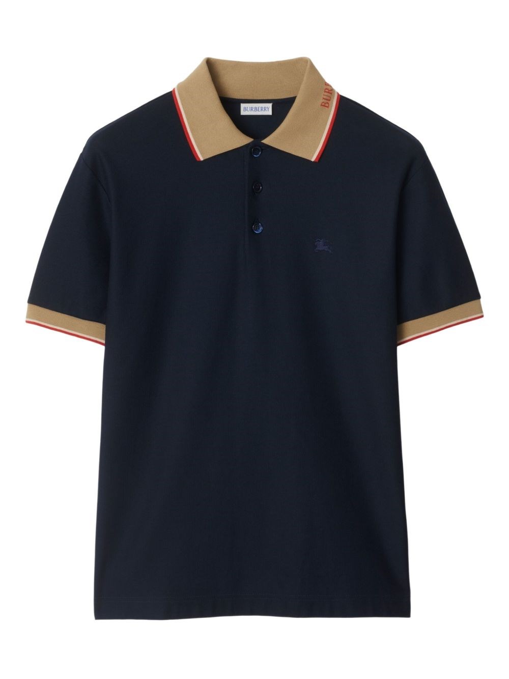 Short Sleeves Polo With Logo - Burberry - Modalova