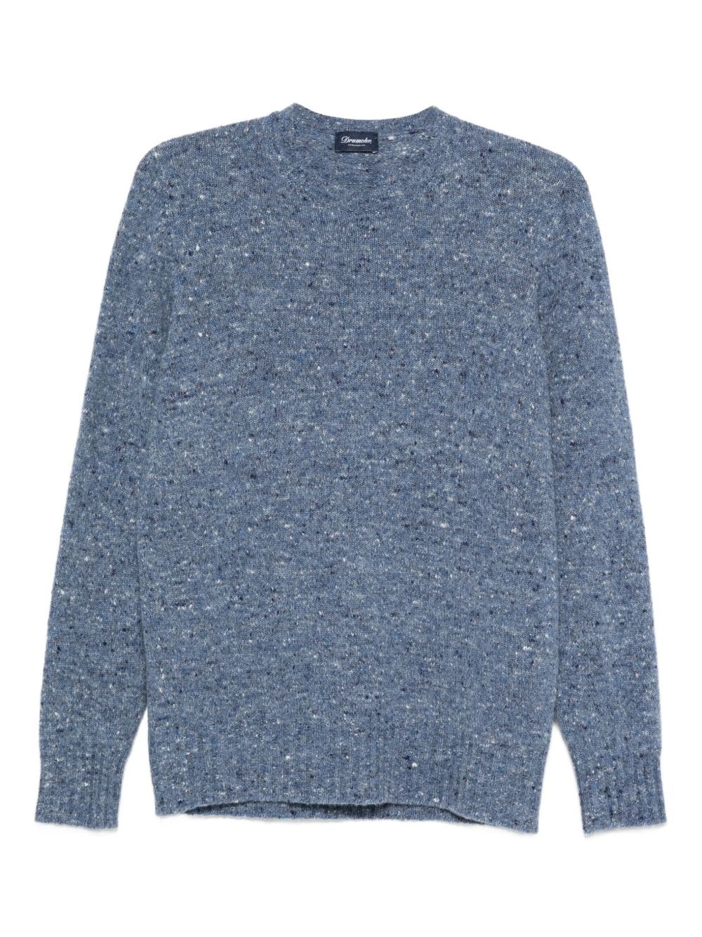 Round Neck Worked Neckborder Sweather - Drumohr - Modalova