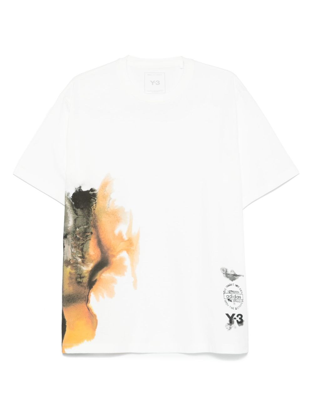 Short Sleeves T-Shirt With Print - Y-3 - Modalova