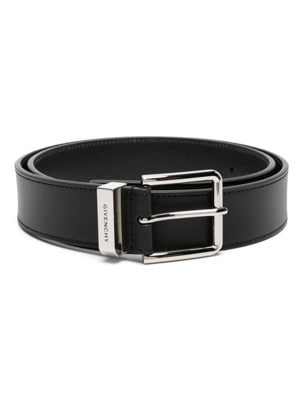 Givenchy Smooth Leather Gentleman Belt Accessories In Black