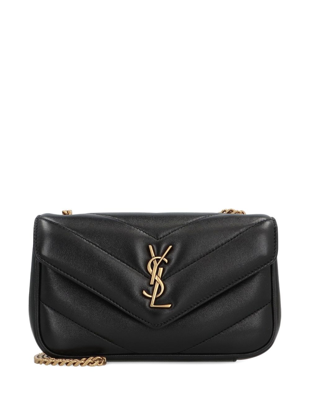 Loulou Mini Leather Shoulder Bag - Saint Laurent - Modalova