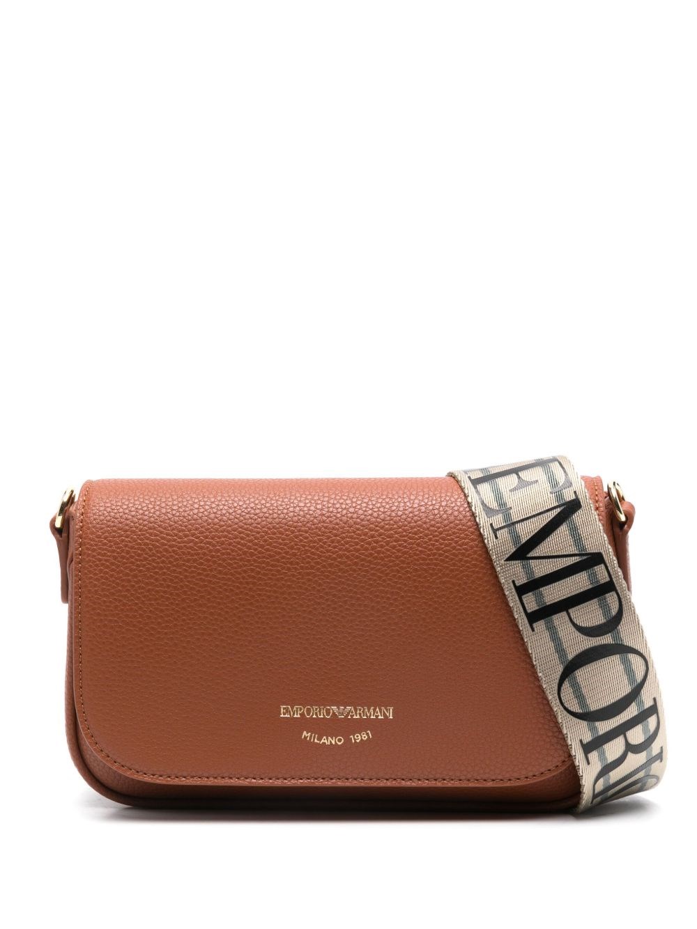 Emporio Armani Crossbody Mini Bag In Brown