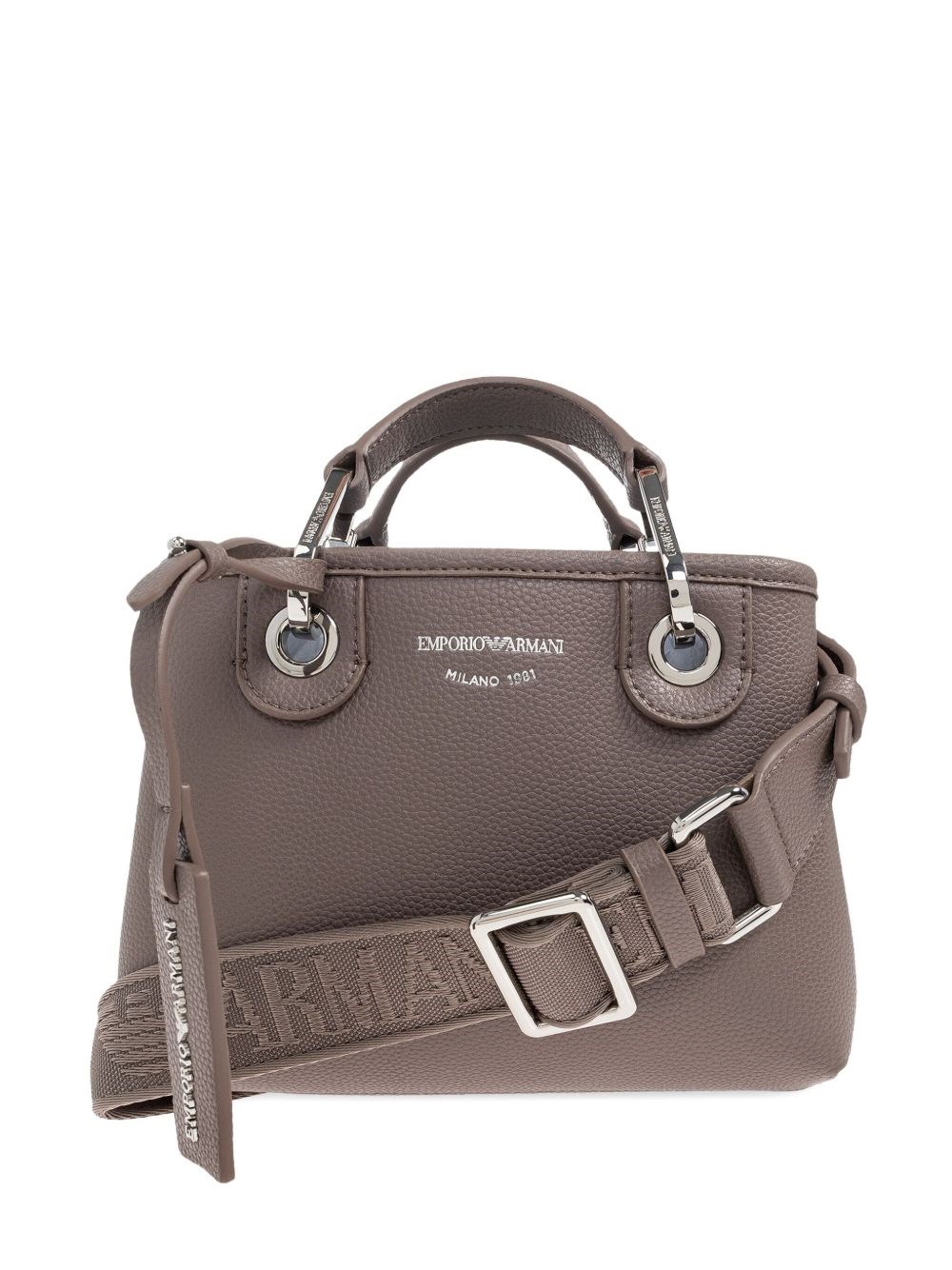 Emporio Armani Xs Shopping Simil Deer In Brown