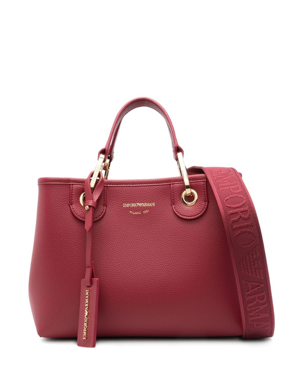 Emporio Armani Myea Medium Shopping Bag In Red