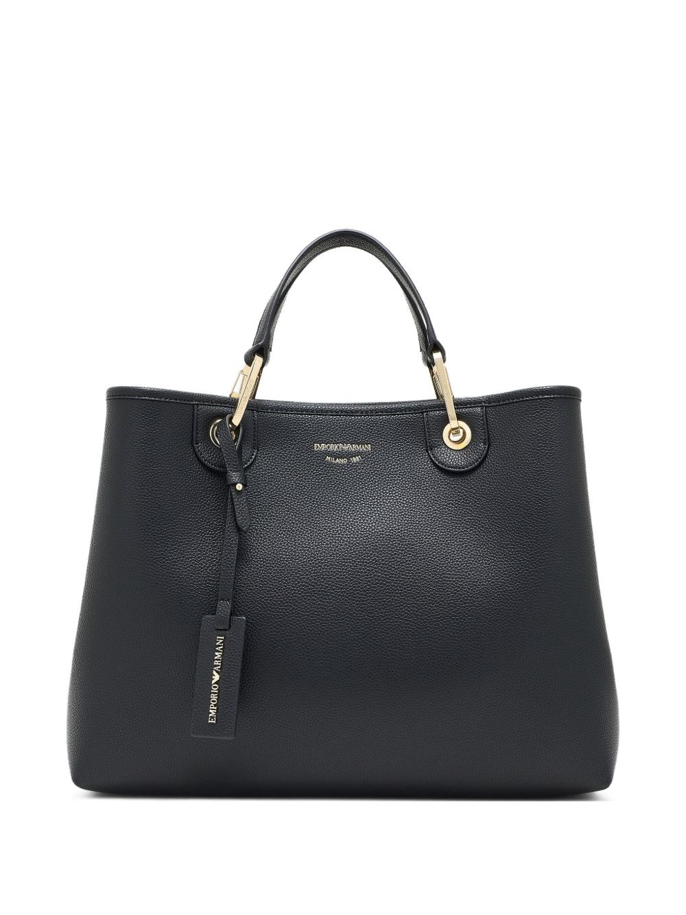 Emporio Armani Myea Medium Shopping Bag In Black