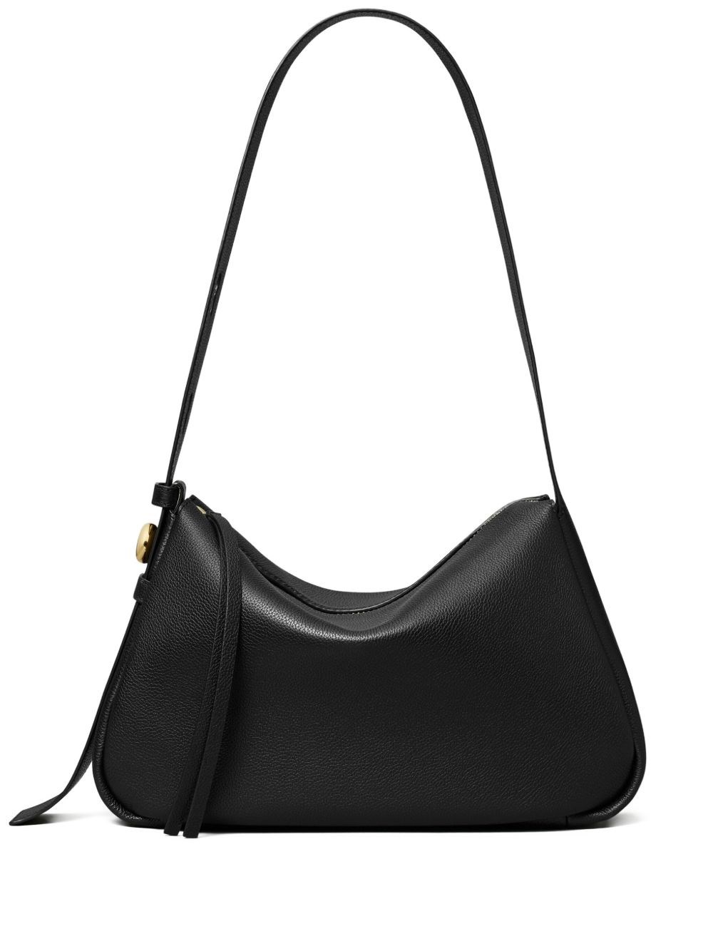 Tory Burch Small Shoulder Bag Featuring Curved Design In Black