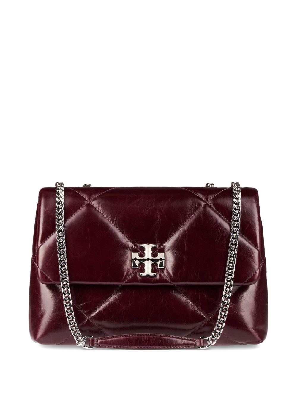 Tory Burch Kira Leather Shoulder Bag In Red