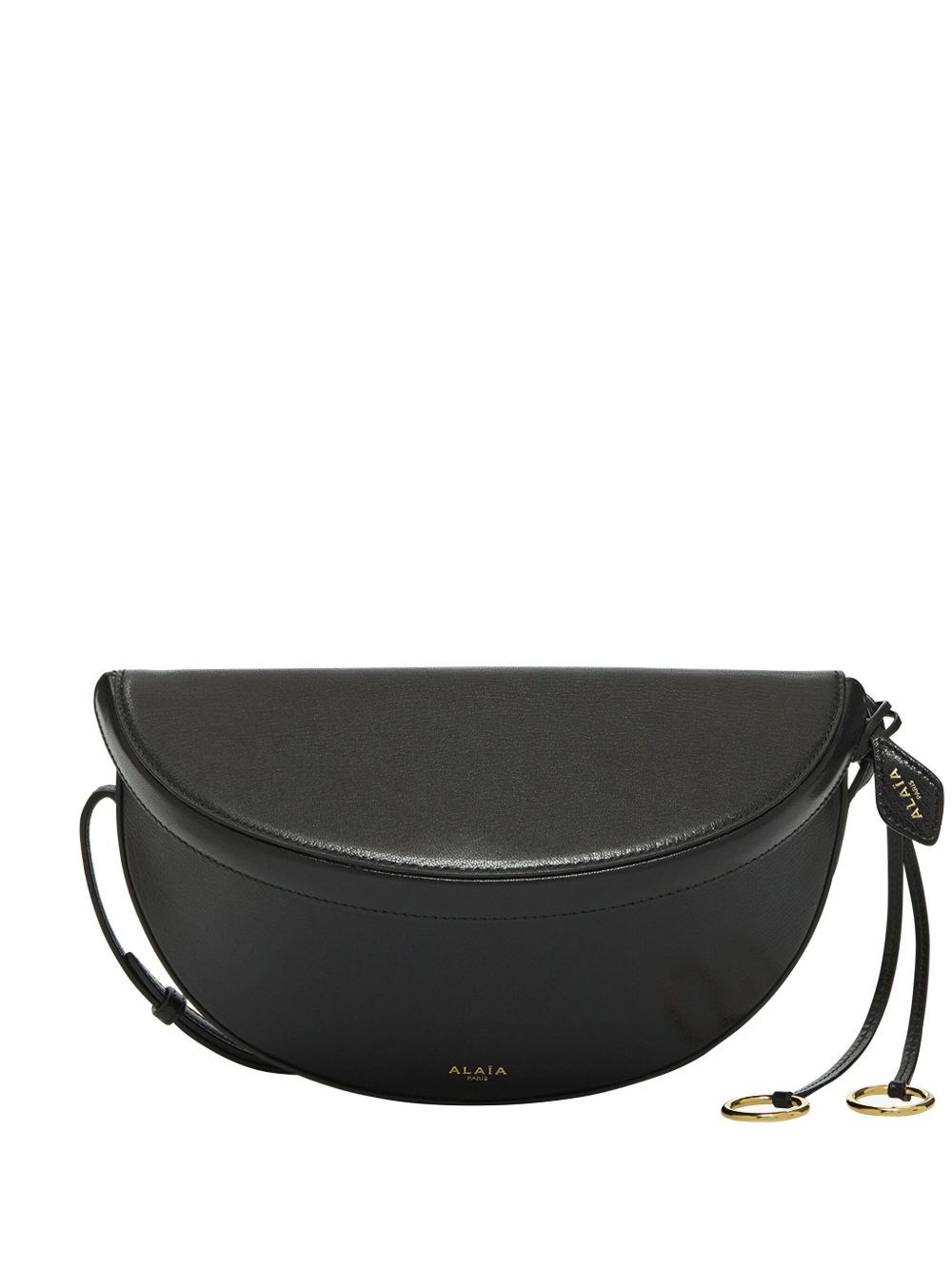 Alaïa Hip East West Grained Leather Cross-body Bag In Black