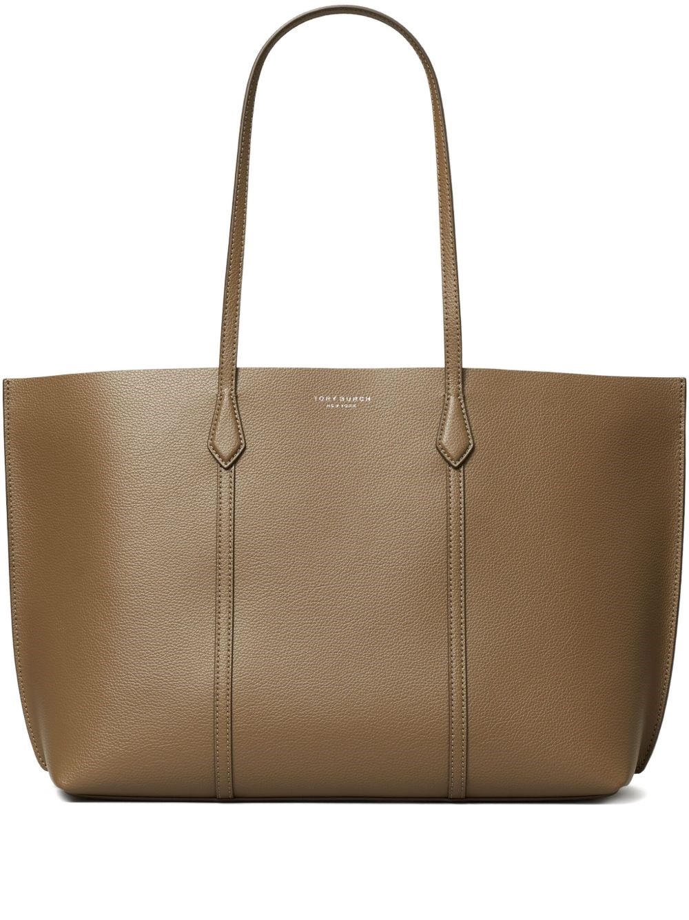 Tory Burch Perry Leather Tote Bag In Brown