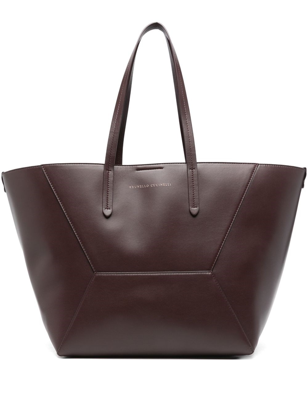 Dc Duo Leather Tote Bag - Brunello Cucinelli - Modalova