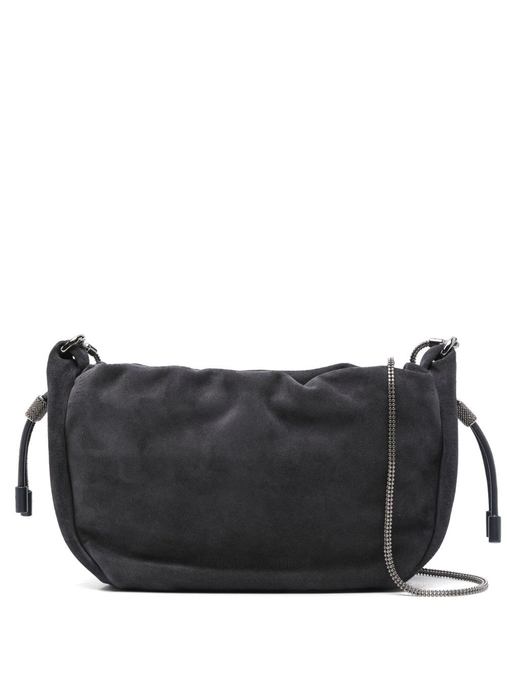 Brunello Cucinelli Bucket Mellow Mini Crossbody Bag In Brown
