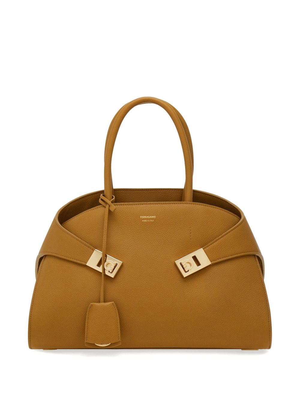 Hug Small Leahter Tote Bag - Ferragamo - Modalova