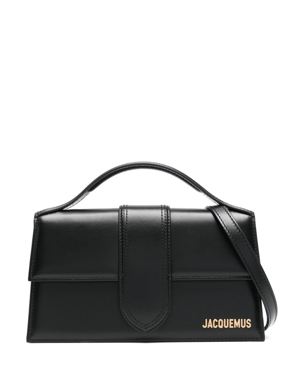 Jacquemus Rectangular Shape Shoulder Bag With Detachable Strap In Black