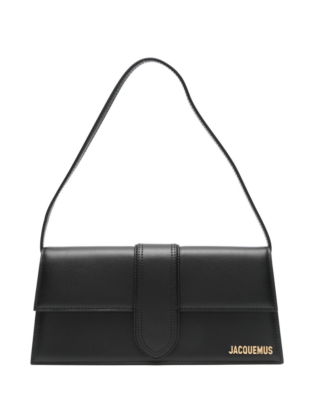 Jacquemus Long Rectangular Shoulder Bag Design In Black