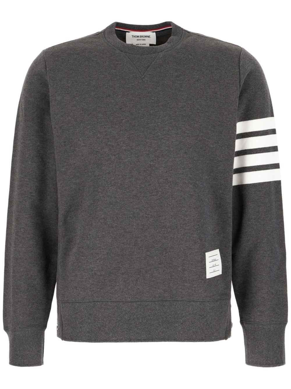 Thom Browne Classic Loopback 4-bar Sweatshirt Gray In Gray