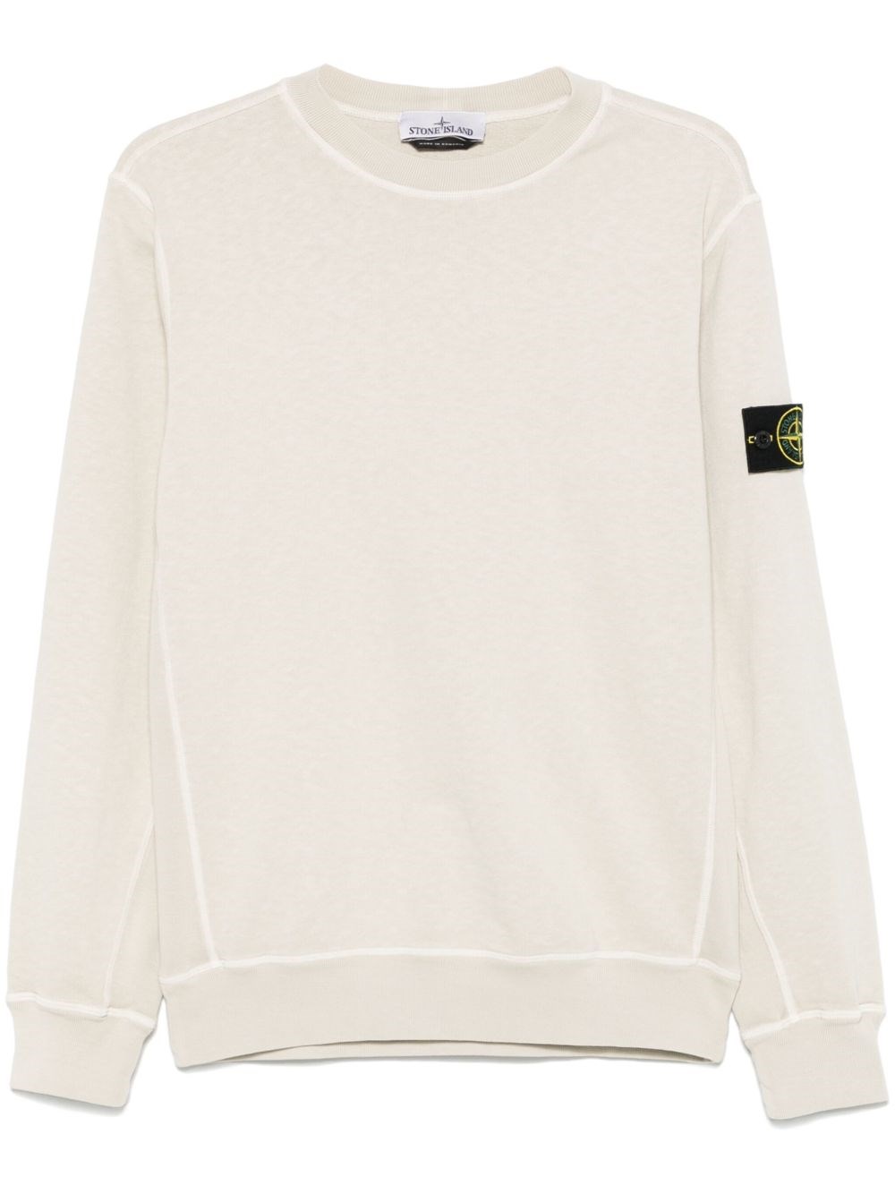 Stone Island Men's Compass Badge Sweatshirt In Neutral