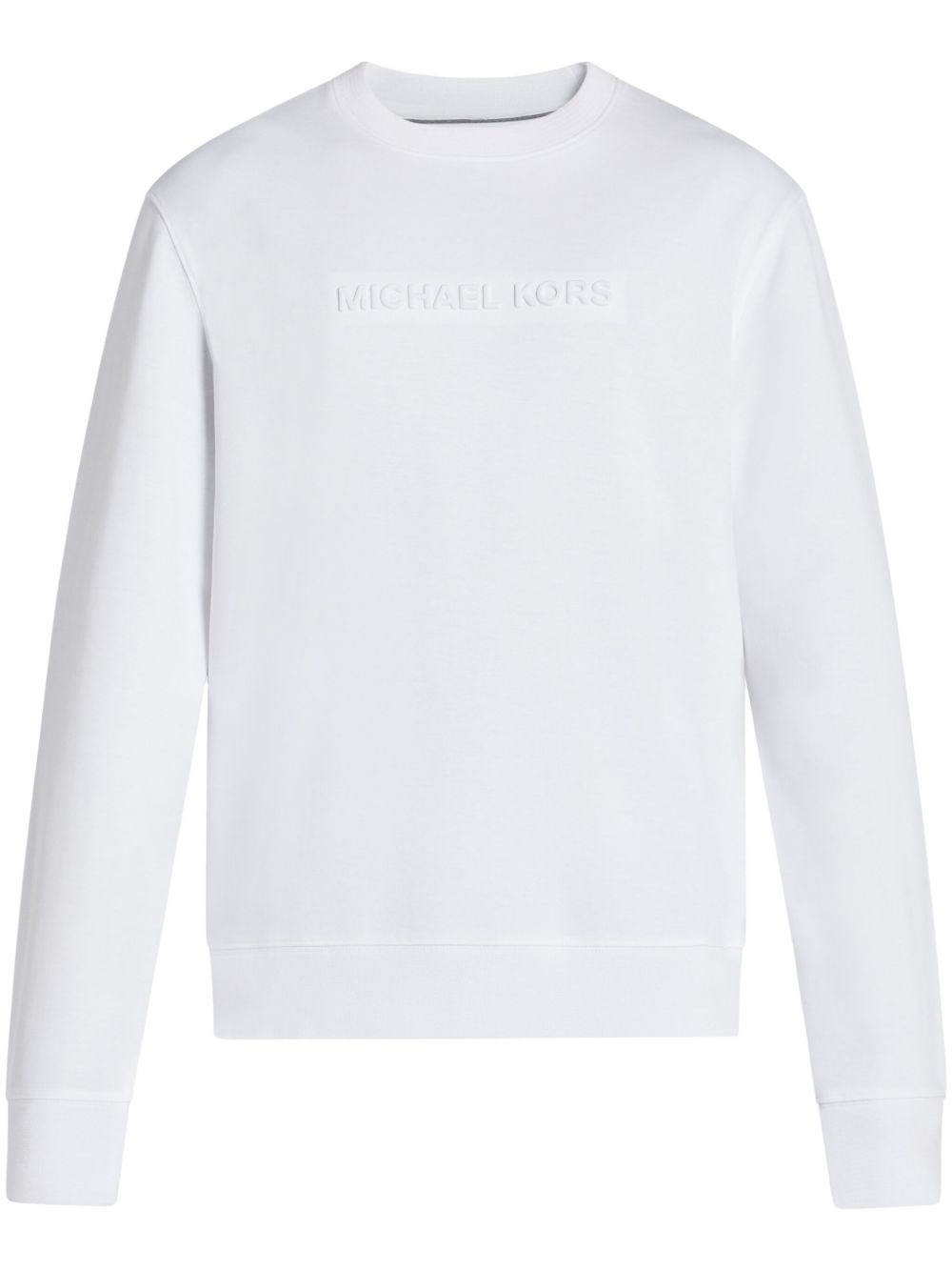 Michael Kors Crew Neck Knit Sweater In White