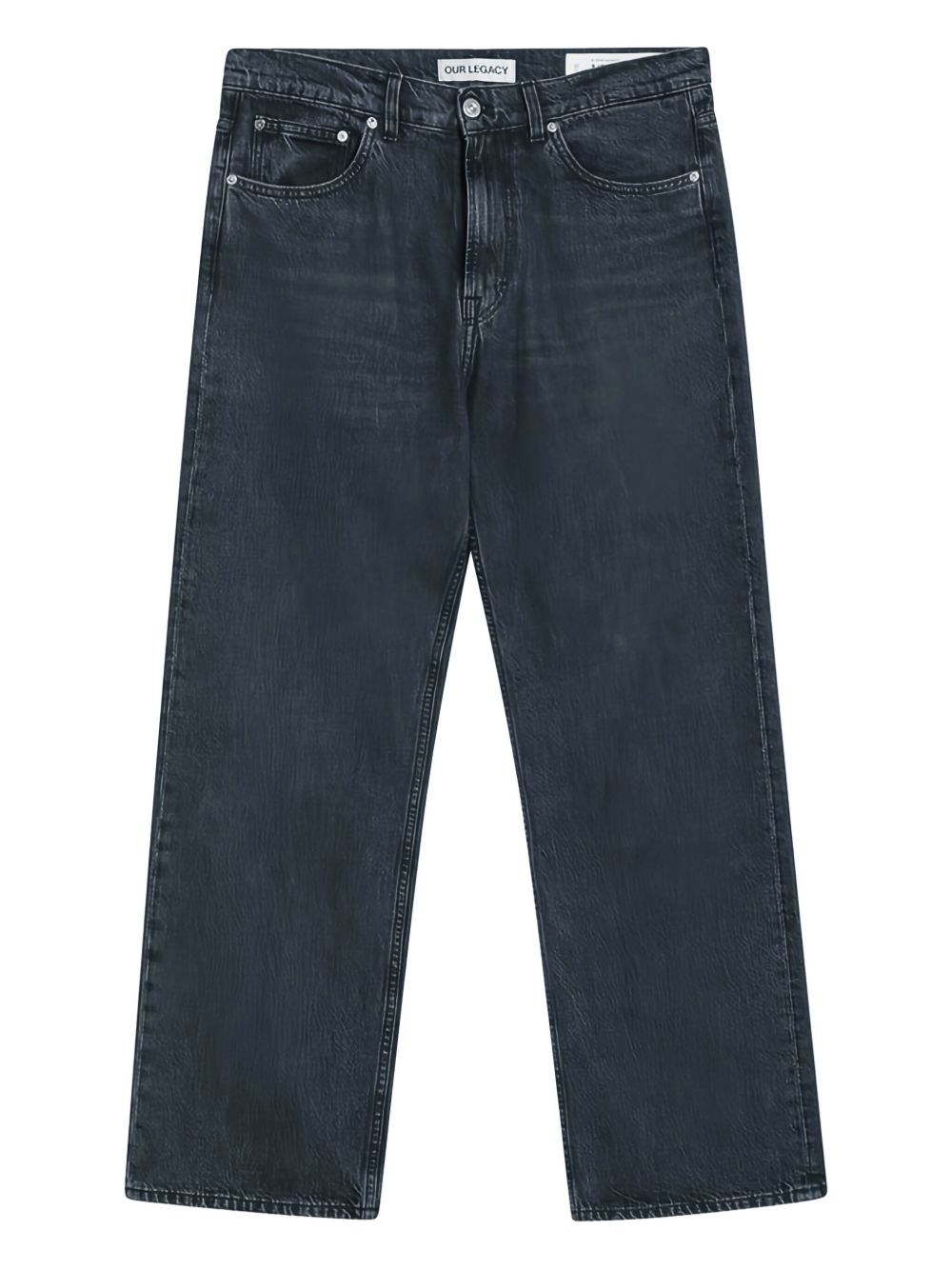 Our Legacy Charcoal Grey Third Cut Jeans In Gray