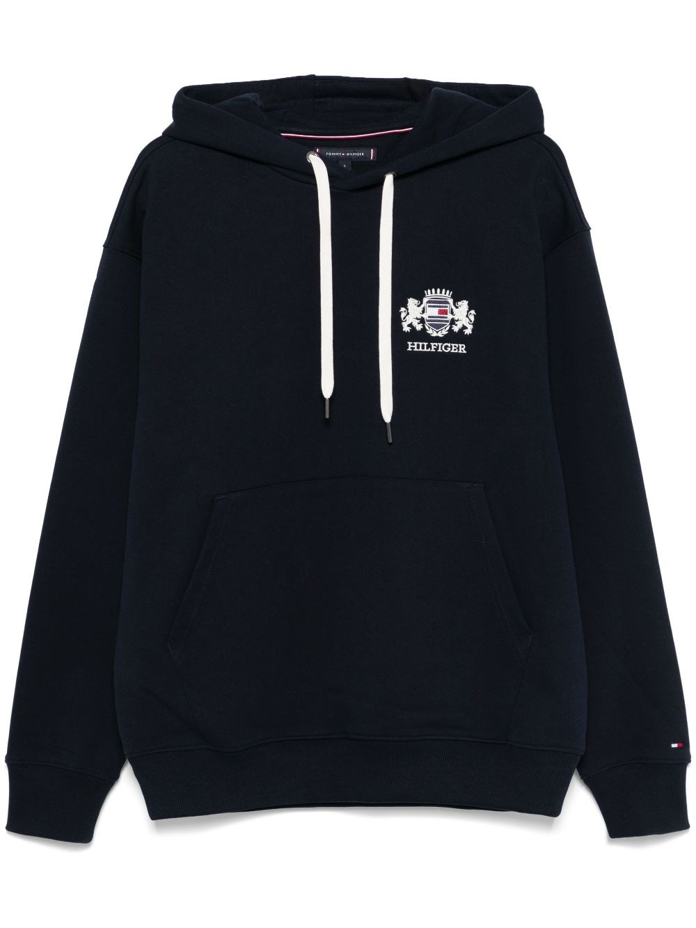Tommy Hilfiger Hooded Sweatshirt With Drawstring And Pocket In Black
