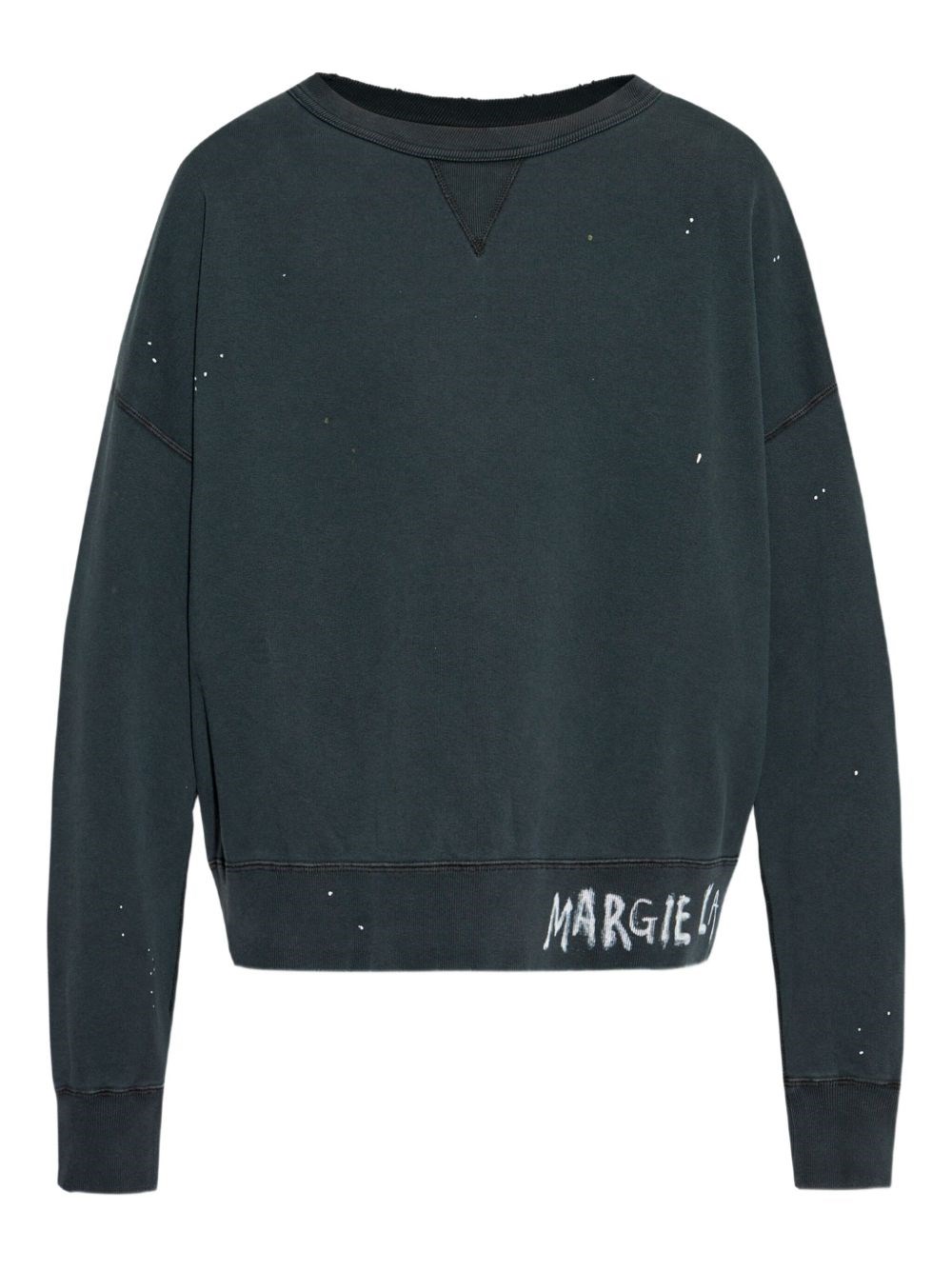 Crewneck Sweatshirt With Distressed Details - Maison Margiela - Modalova