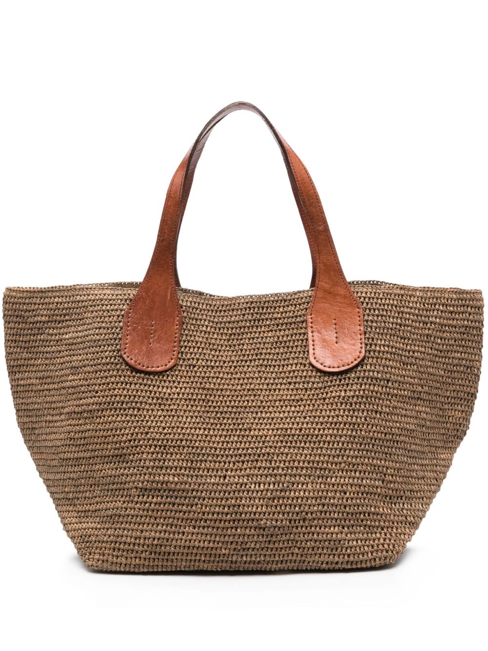 Ibeliv Tokyo Ii Raffia Tote Shoulder Bag In Brown