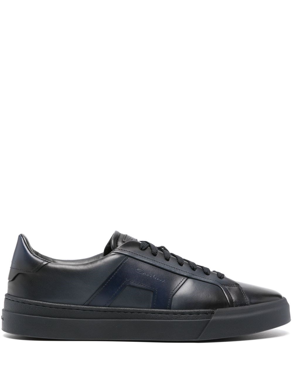 SANTONI SPORT Leather Laced Sneaker - SANTONI SPORT - Modalova