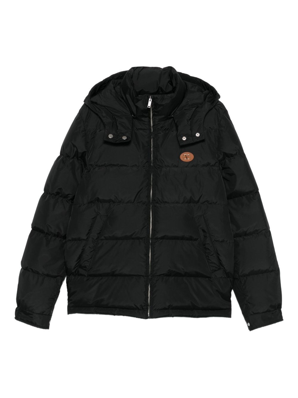 Quilted Down Jacket With Hood - Valentino - Modalova