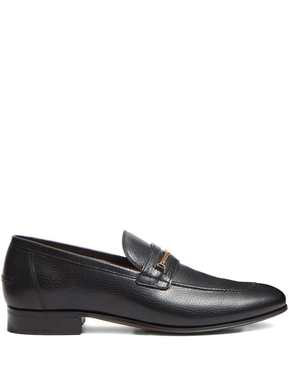 Valentino Garavani Men Vlogo Signautre Leather Loafers In Black