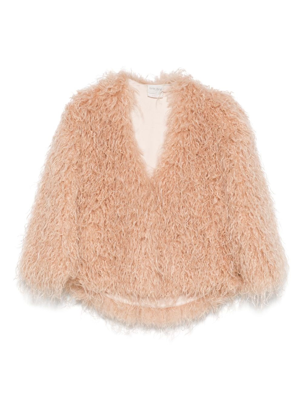 Forte Forte Neutrals Coats - Faux Fur Coats Women In Pink