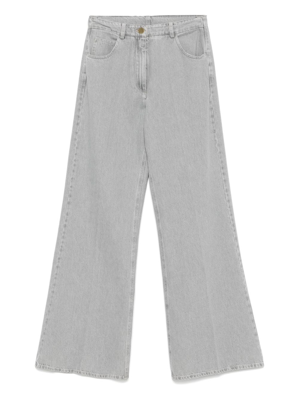 Forte Forte Wide-leg Denim Trousers Five Pockets In Blue