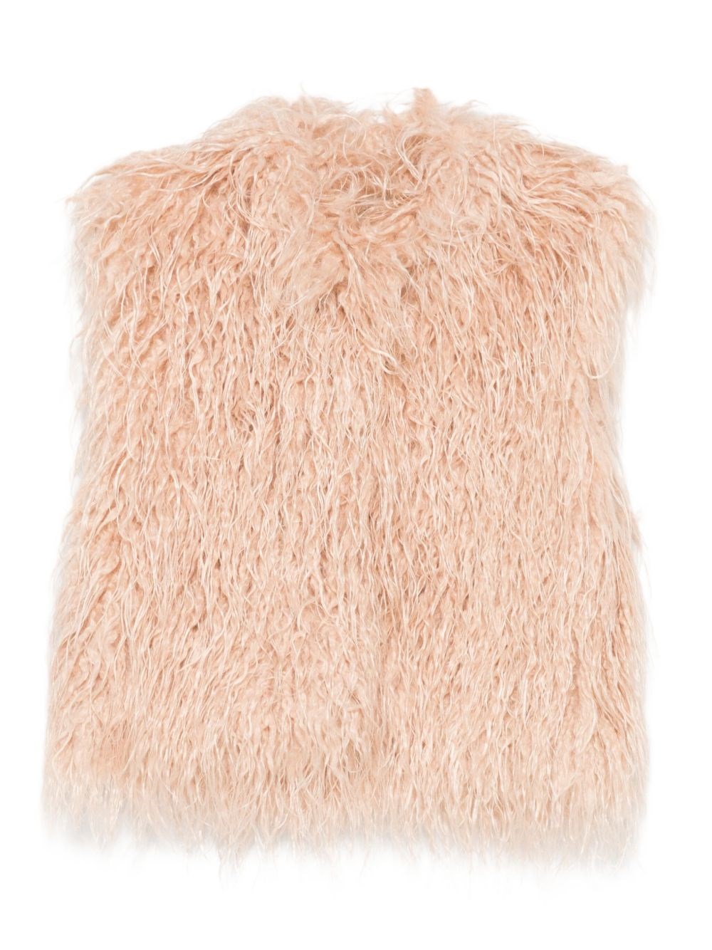 Forte Forte Faux Fur Vest In Pink