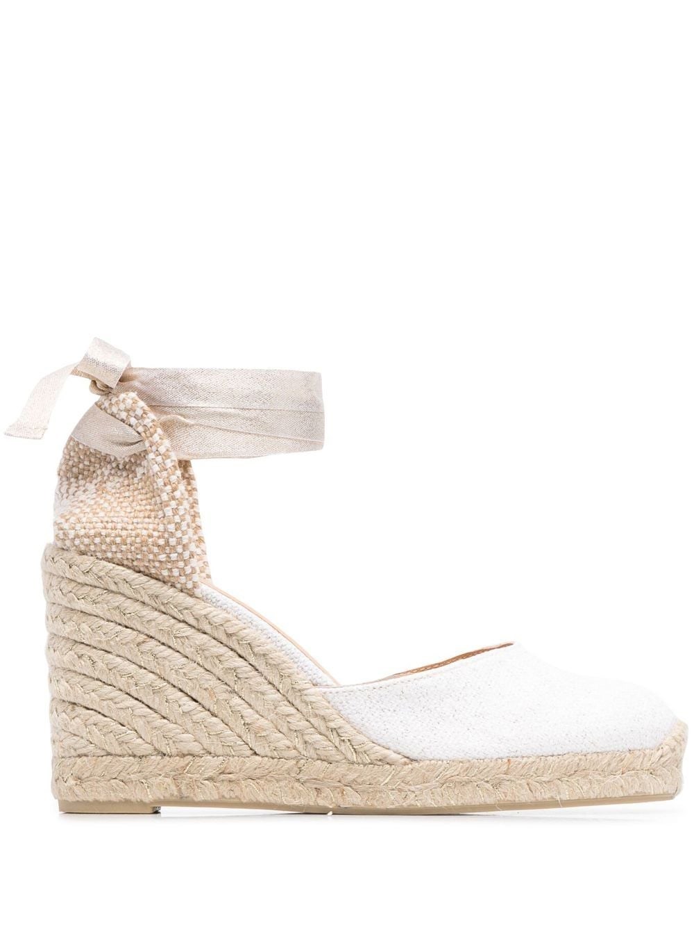 Castaner Since 1927 Carina Wedge Heel Espadrilles In White