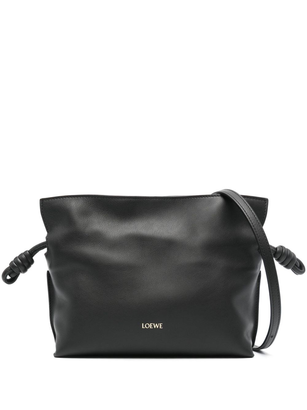 Loewe Flamenco Mini Leather Clutch In Black