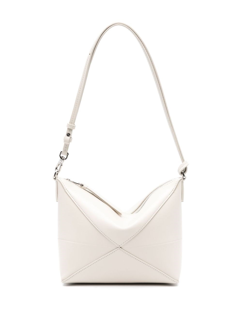 Loewe Puzzle Fold Leather Pouch In White