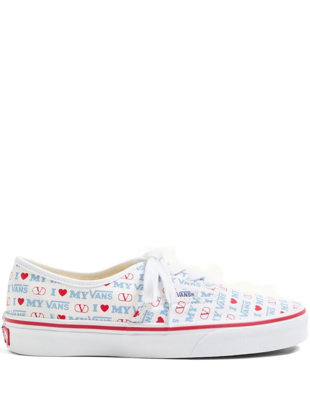 Valentino Garavani X Vans Canvas Sneakers In White